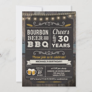 Inbjudan till Bourbon Beer och BBQ 30års födelseda