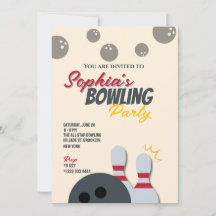 Inbjudan till Bowling Party 6