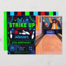 Inbjudan till Bowling Photo