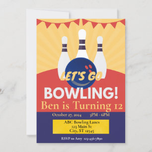 Inbjudan till bowlingkalas