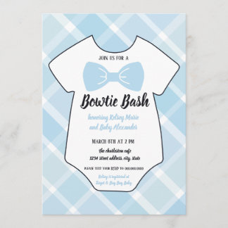 Inbjudan till Bowtie Bash Southern Baby Shower