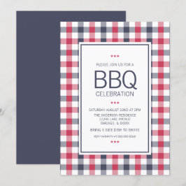 Inbjudan till BQ-partiet Preppy Red, White & Blue 
