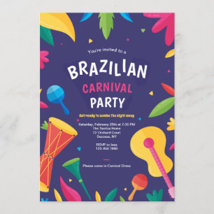 Inbjudan till brasilianska karnivalspartiet