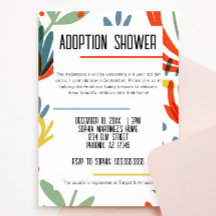 Inbjudan till Bright Botanicals Adoption Shower