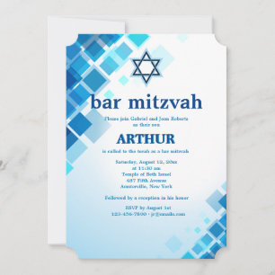Inbjudan till briljanta torg i Pub Mitzvah