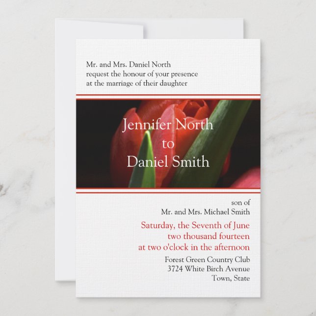 Inbjudan till Bröllop (Framsida)