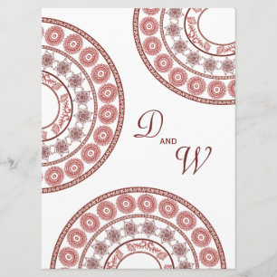 Inbjudan till Bröllop indisk Henna Mehndi Gult Des