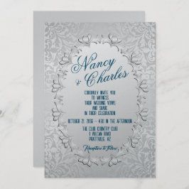 Inbjudan till bröllop på friskt och feminin språk