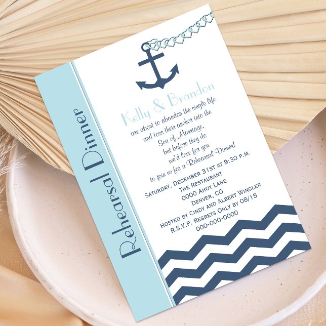 Inbjudan till bröllop-repetition på middag - Nauti (Skapare uppladdad)