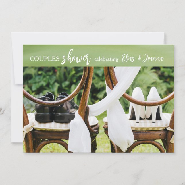 Inbjudan till Bröllop Shoes Par Shower (Framsida)