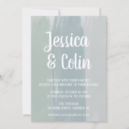 Inbjudan till bröllop-vattenfärgspenseldrag