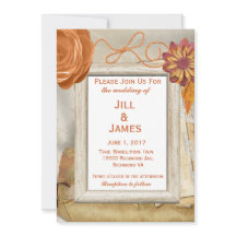 Inbjudan till bröllopsbröllop under Blommigt