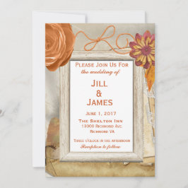 Inbjudan till bröllopsbröllop under Blommigt