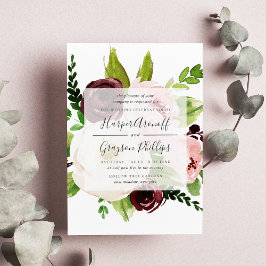inbjudan till bröllopsinbjudan Romantik
