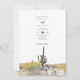 Inbjudan till bröllopsinbjudan till Arizona Desert