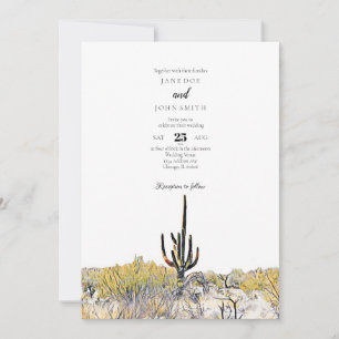 Inbjudan till bröllopsinbjudan till Arizona Desert