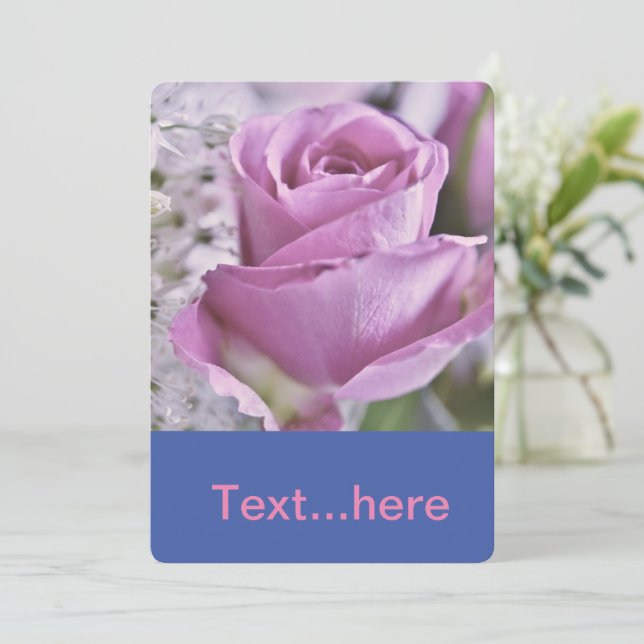 Inbjudan till bröllopskort mall (Stående Fram)