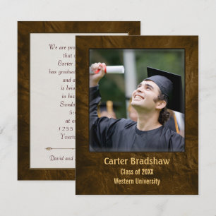 Inbjudan till Brown Leather Studenten