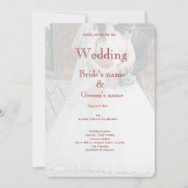 Inbjudan till brudens sida firande