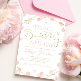 Inbjudan till Brunch Bubly and Baby Shower