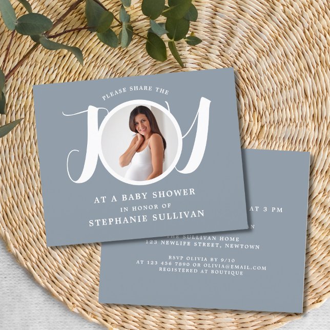 Inbjudan till budgetblått babyvisningsprogram (Skapare uppladdad)