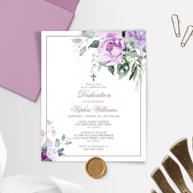 Inbjudan till budgeterad Eucalyptus Violet Dedicat (Skapare uppladdad)