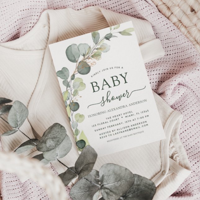 Inbjudan till budgeterade babyvisningsprogram för  (Skapare uppladdad)