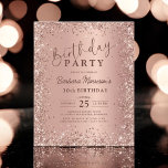 Inbjudan till budgetinbjudan Ro Guld Glitter 30års<br><div class="desc">Gratulera till er 30års födelsedag i stil med inbjudan till budgetposten Ro Guld Glitter 30års födelsedag i! Den här eleganten har en prisvärd inbjudan med en vacker ro guld glitter-design, perfekt för dem som tittar att lägga till lite glamor till sin milstolpe utan att lägga för mycket pengar. Det är...</div>
