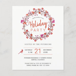 Inbjudan till budgetjulens vinterfestligheter flygblad