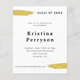 Inbjudan till budgetklass White och Guld Studenten