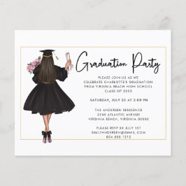 Inbjudan till budgetmodern skriptStudentfest Flygblad