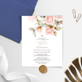 Inbjudan till budgetposten Rosa ros och Grey Bapti