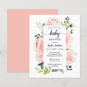 Inbjudan till budgetvänlig Fleur-jolie Baby Shower