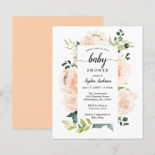 Inbjudan till budgetvänlig Fleur-jolie Baby Shower