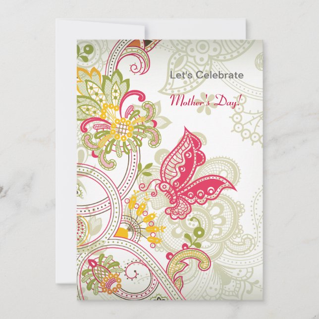 Inbjudan till Butterfly Patch Mors dag (Framsida)