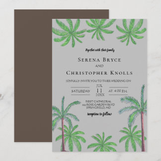 Inbjudan till Cabana Coconut Grove Wedding