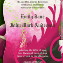 Inbjudan till Cala Lily Flower Wedding
