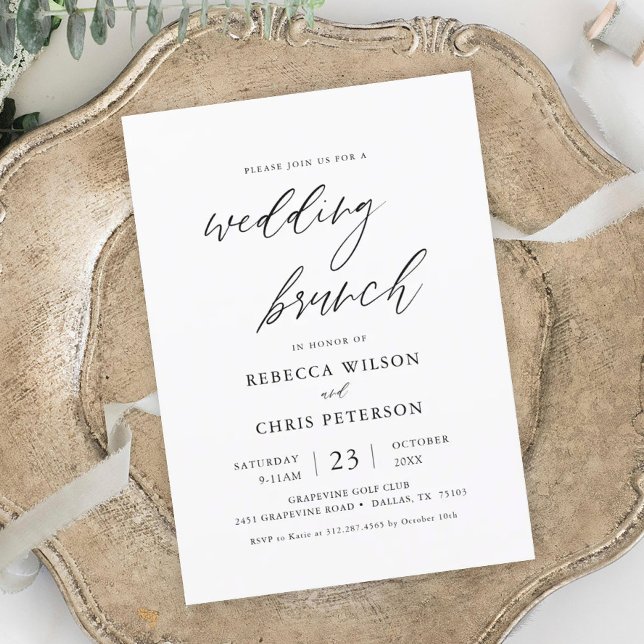 Inbjudan till Calligraphy Post Bröllop Brunch (Skapare uppladdad)