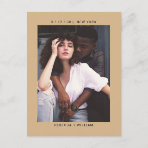 Inbjudan till Camel Photo Bröllop spara datum