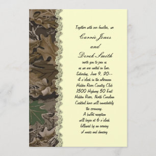 Inbjudan till Camouflage Wedding