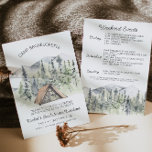 Inbjudan till Camp Bachelorette<br><div class="desc">Det här är en fullständigt redigerbar "vild i skogen"-mall för inbjudningar till bachelorette-partiet. Redigera ALLA-ordalydelsen, typsnitt och de flesta* färg (färgen på inslag kan inte redigeras). Om du vill ha åtkomst till all verktyg i designen väljer du "Redigera med designen verktyg". Om ni har några frågor till mig, var snäll...</div>