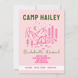 Inbjudan till Camp Bachelorette helg