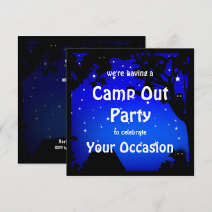 Inbjudan till Camp out Party