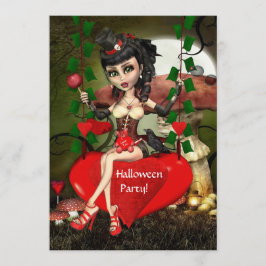 Inbjudan till Candy Apple Kärlek Halloween fest