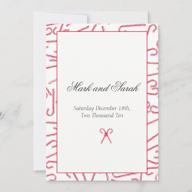 Inbjudan till Candy cane Dance P (Framsida)