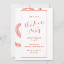 Inbjudan till Candy cane-inspirerad julfest