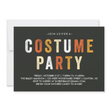 Inbjudan till Candy corn Halloween Costume Party