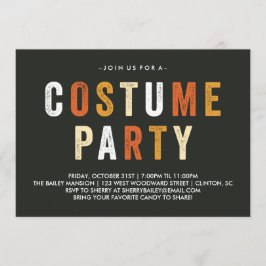 Inbjudan till Candy corn Halloween Costume Party