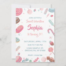 Inbjudan till Candyland Birthday-grupp