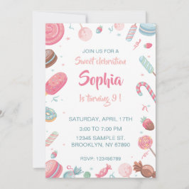 Inbjudan till Candyland Birthday-grupp